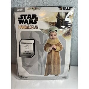 Star Wars Grogu The Mandalorian Baby Boy Infant Costume Size 0-6‎ Months